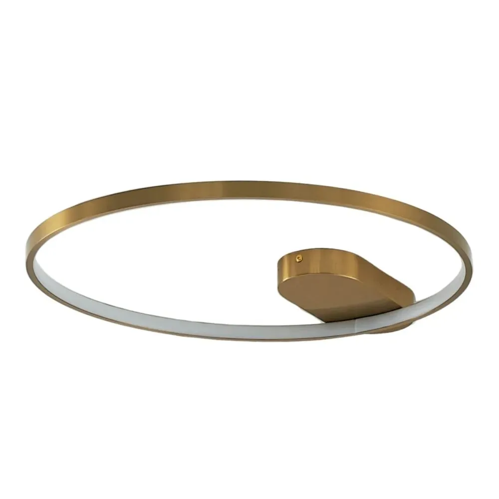 Plafonnier en acier, aluminium et silicone Doré / Laiton 55 cm