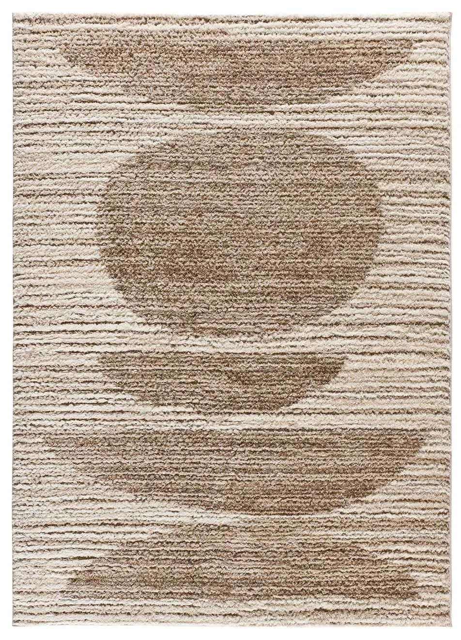 Tapis à relief shaggy beige 120x170 cm