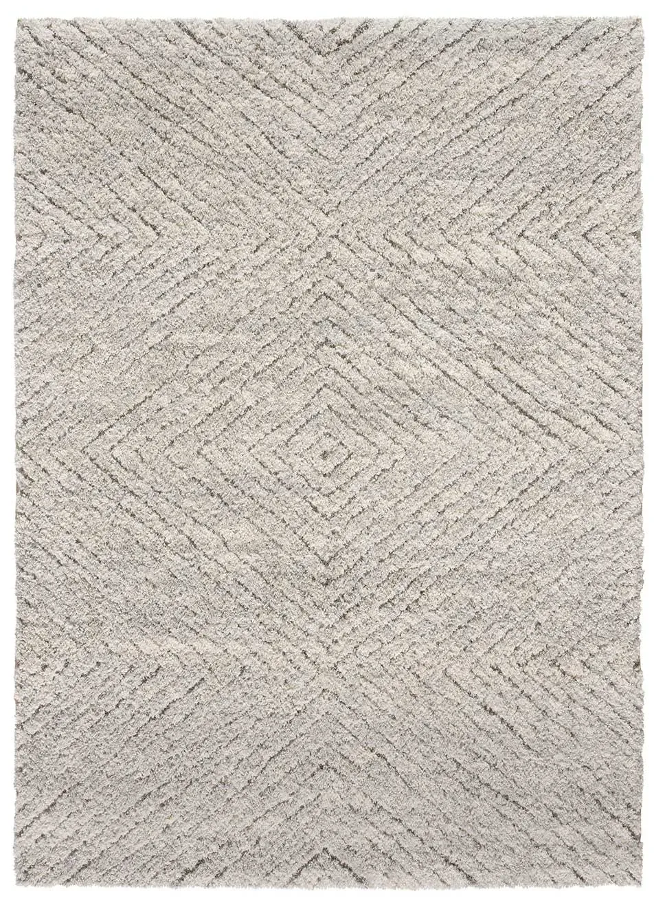 Tapis shaggy scandinave gris 160x230 cm