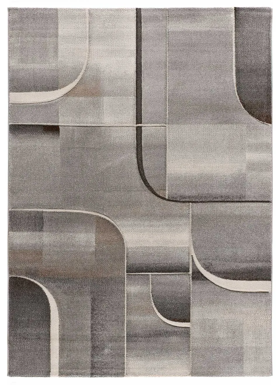 Tapis moderne gris 140x200 cm