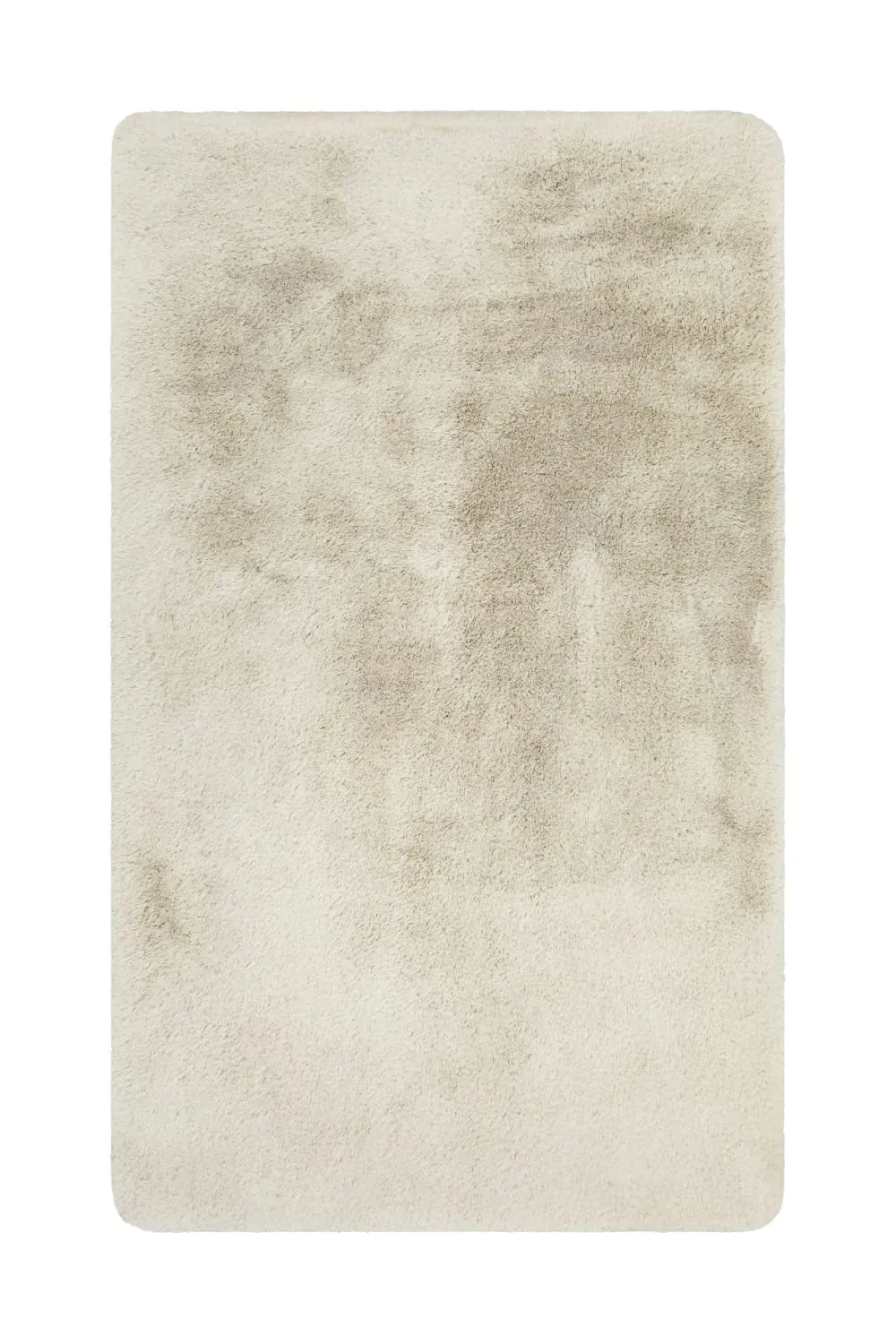 Tapis de bain doux tufté beige 80x150