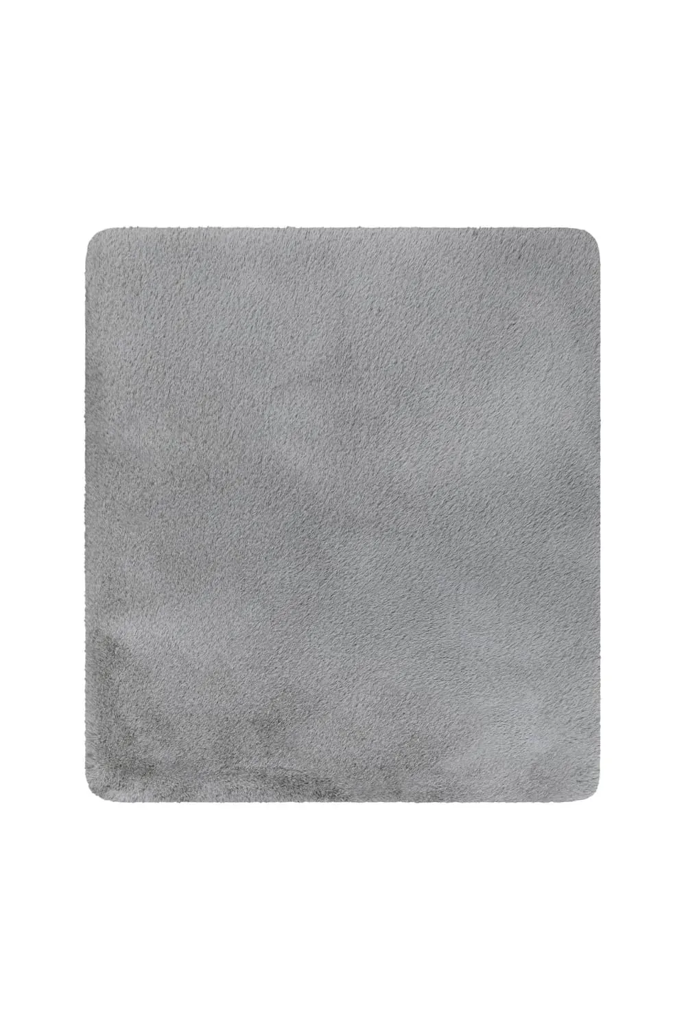 Tapis de bain doux tufté gris 55x65