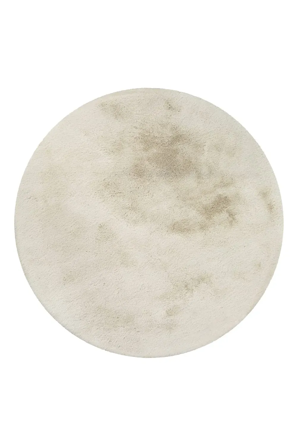 Tapis de bain doux tufté beige Ø 90