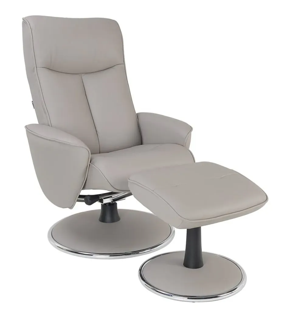 Fauteuil de relaxation manuel design  en cuir