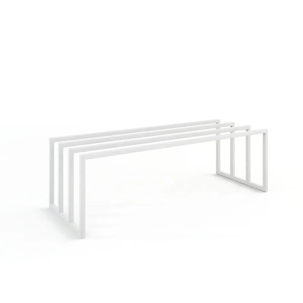Meuble de rangement à chaussures en acier blanc, 80 x 30 cm