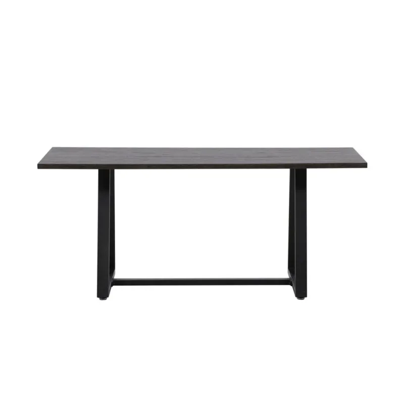 Table basse en bois noir 110x60cm PLANO noir 60x110x40cm