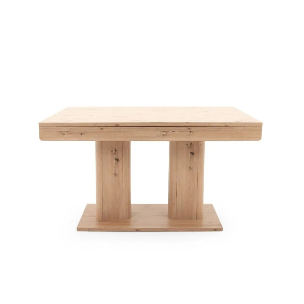 Table à manger extensible décor chêne 8 à 10 personnes L140/220 cm