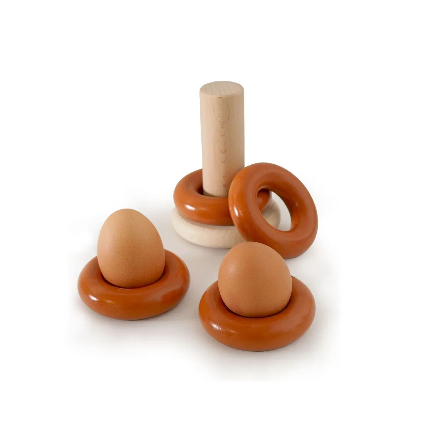 Coquetiers bois et béton terracotta