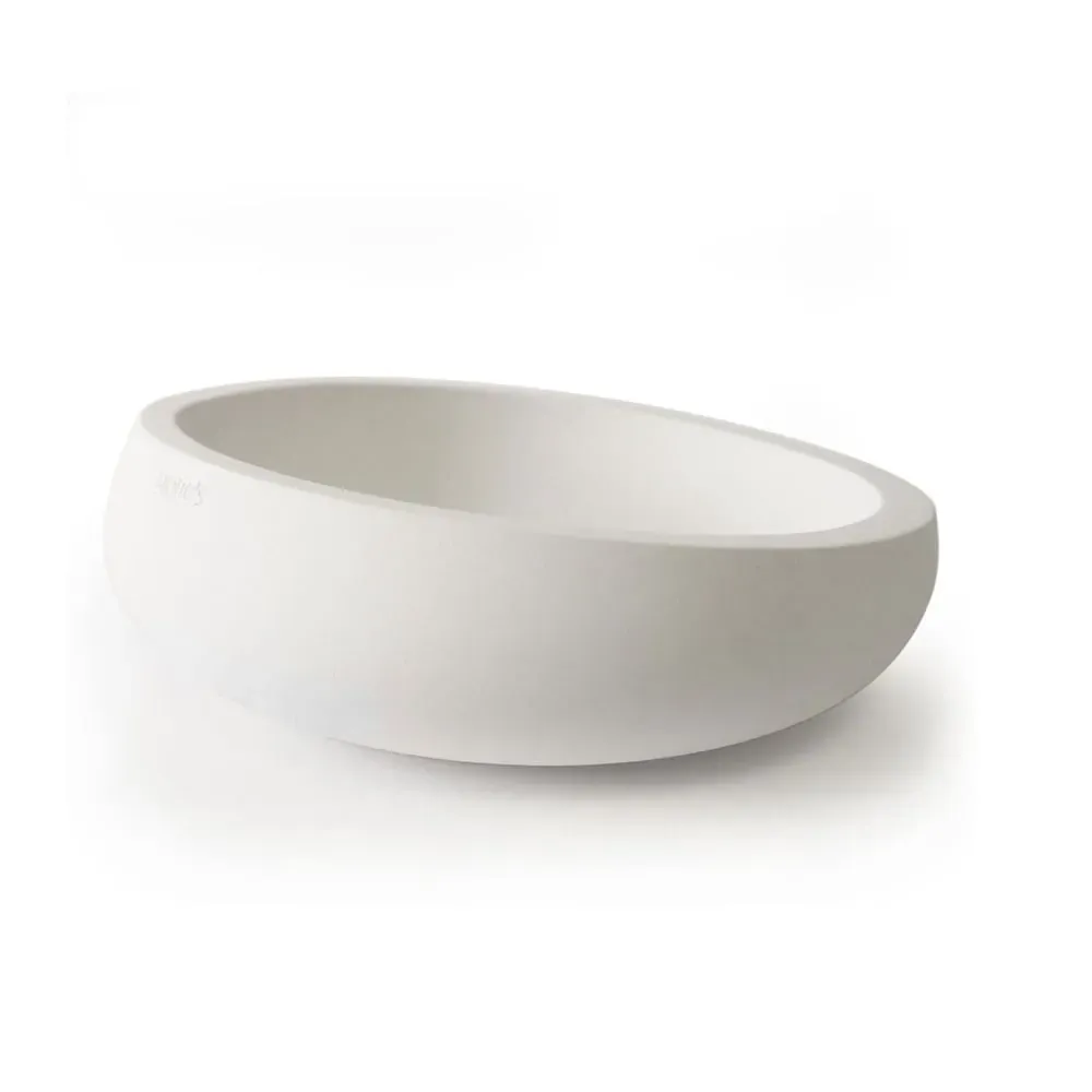 Videpoche béton blanc