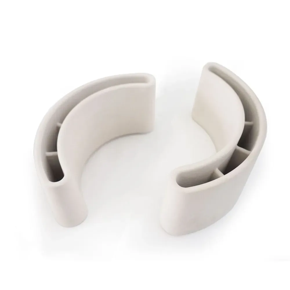 Lot de 2 pots à crayons béton blanc