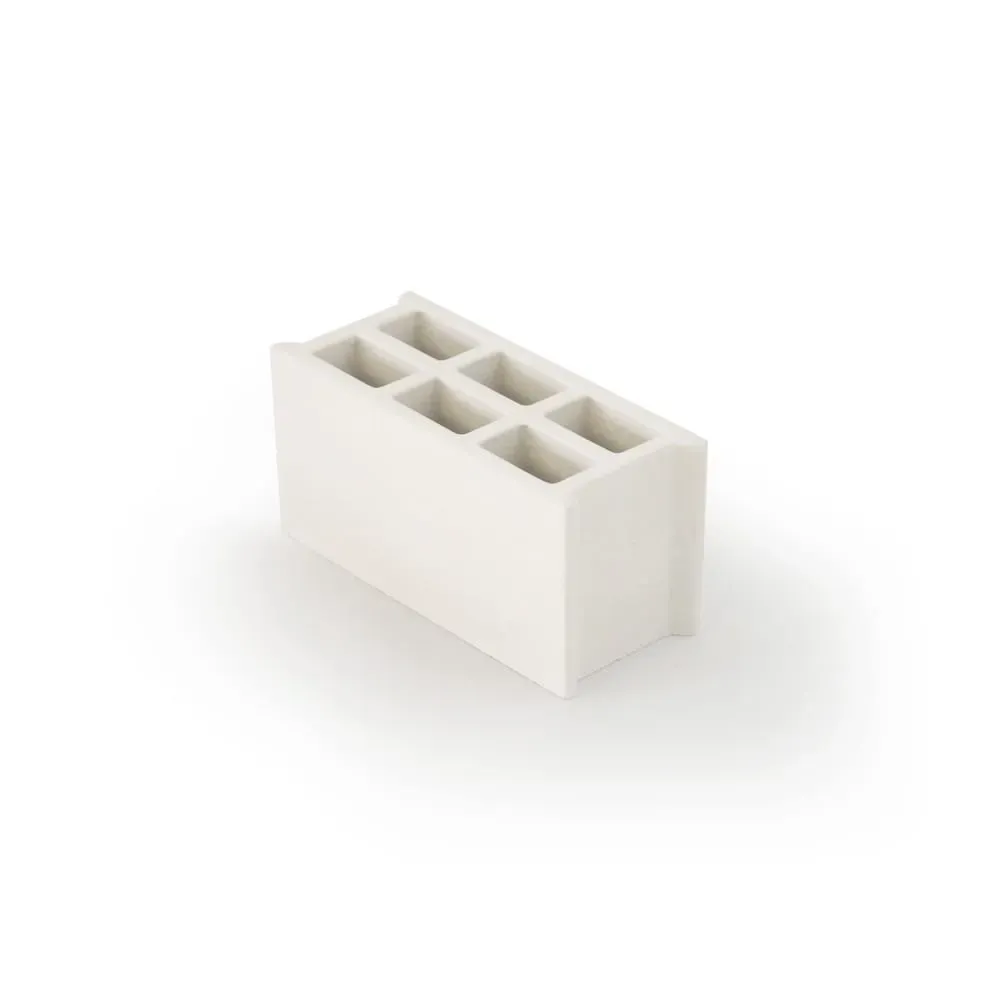 Pot à crayons béton blanc