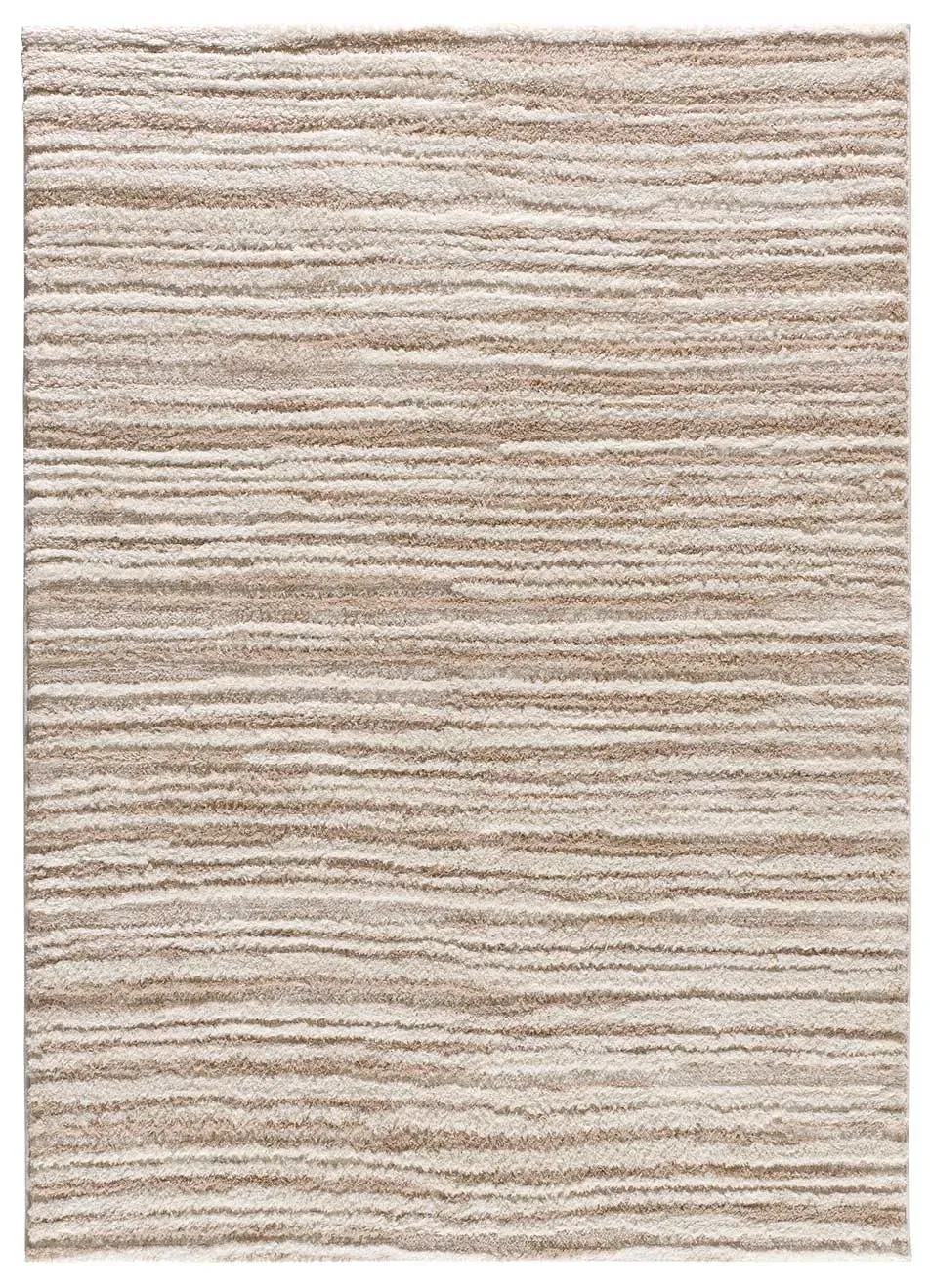 Tapis à relief shaggy beige 120x170 cm
