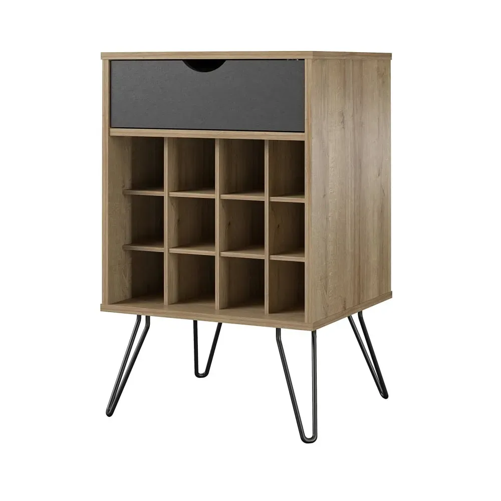 Casier à vin en effet bois