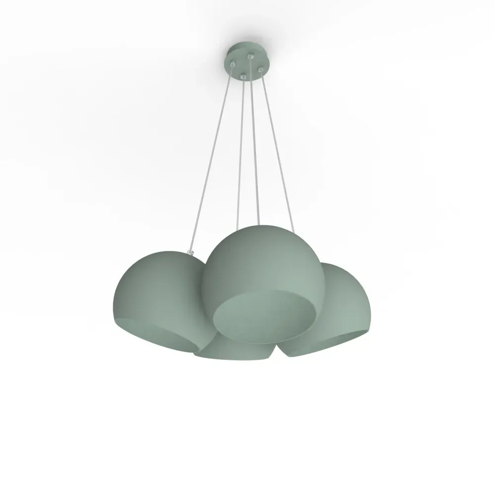 Suspension en métal vert E27