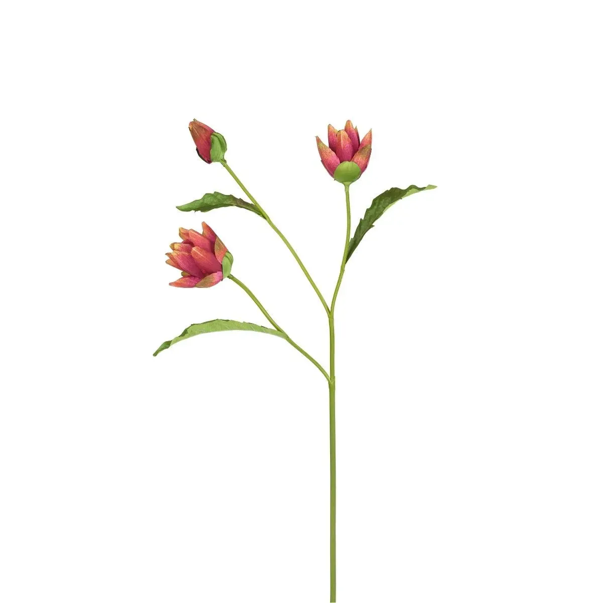 Tige d'artichaut ouverte avec bourgeon artificielle rose H79