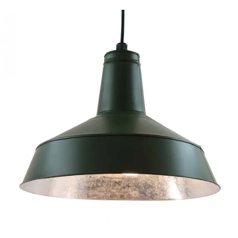 Suspension extérieur en acier galvanisé vert D.38cm