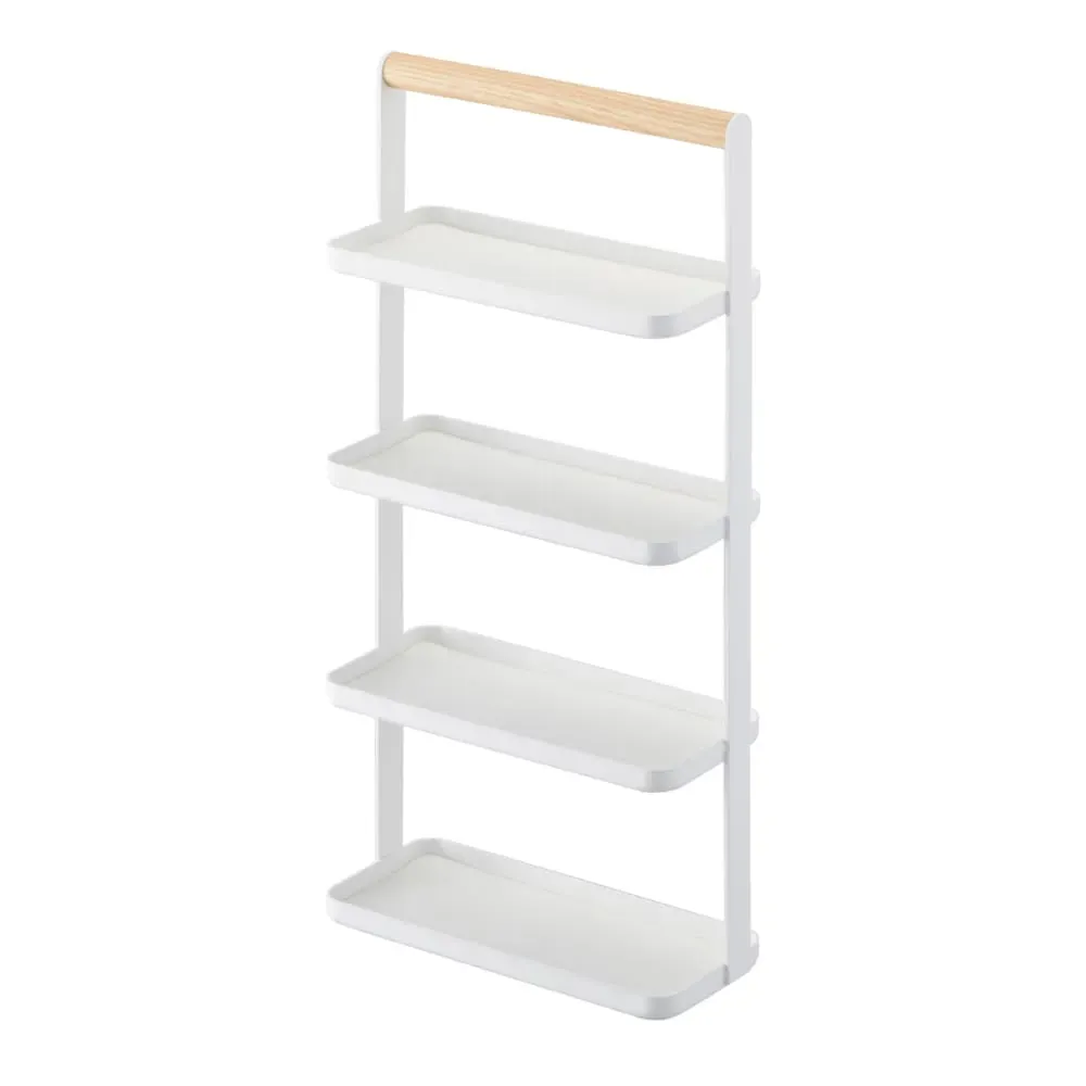 Support à accessoires à 4 niveaux H33 cm - Blanc
