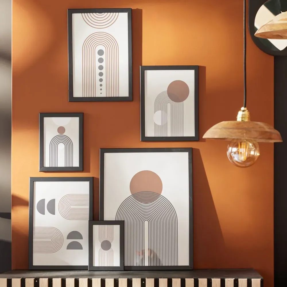 Lot de 6 cadres photos bois  30x40 cm