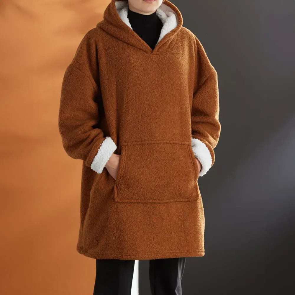 Plaid sweat en bouclette  70x87cm