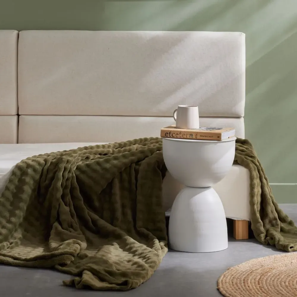 Plaid damier uni  130x180cm