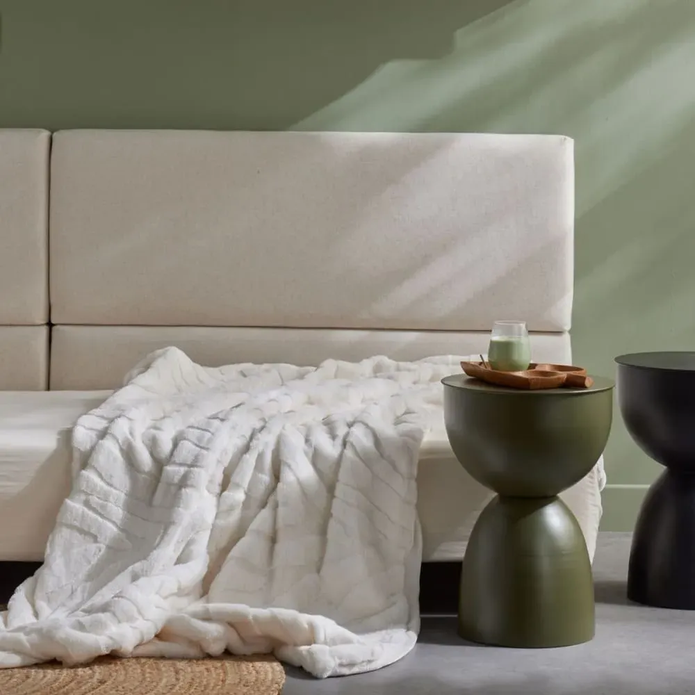 Plaid jacquard zébré  130x180cm