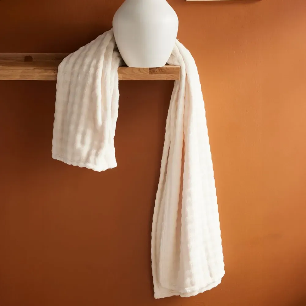 Plaid damier uni  130x180cm