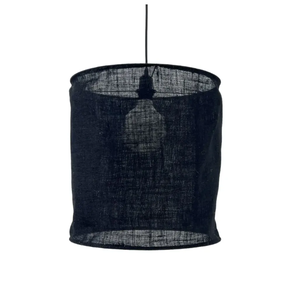Suspension toile de jute noire non électrifiée  D.40cm
