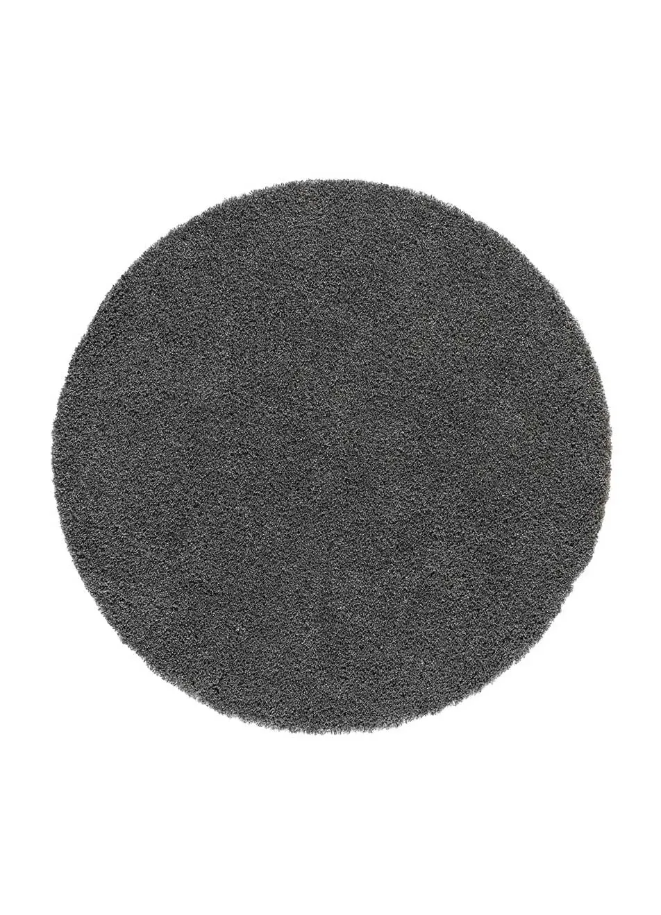 Tapis rond shaggy anthracite  130x130 cm