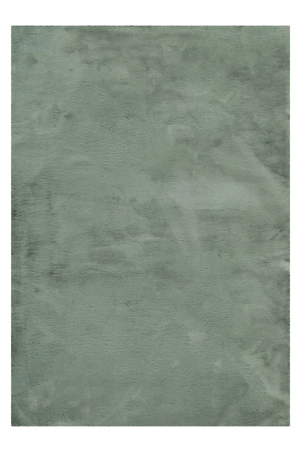 Tapis imitation fourrure lapin doux tufté vert sauge 120x170