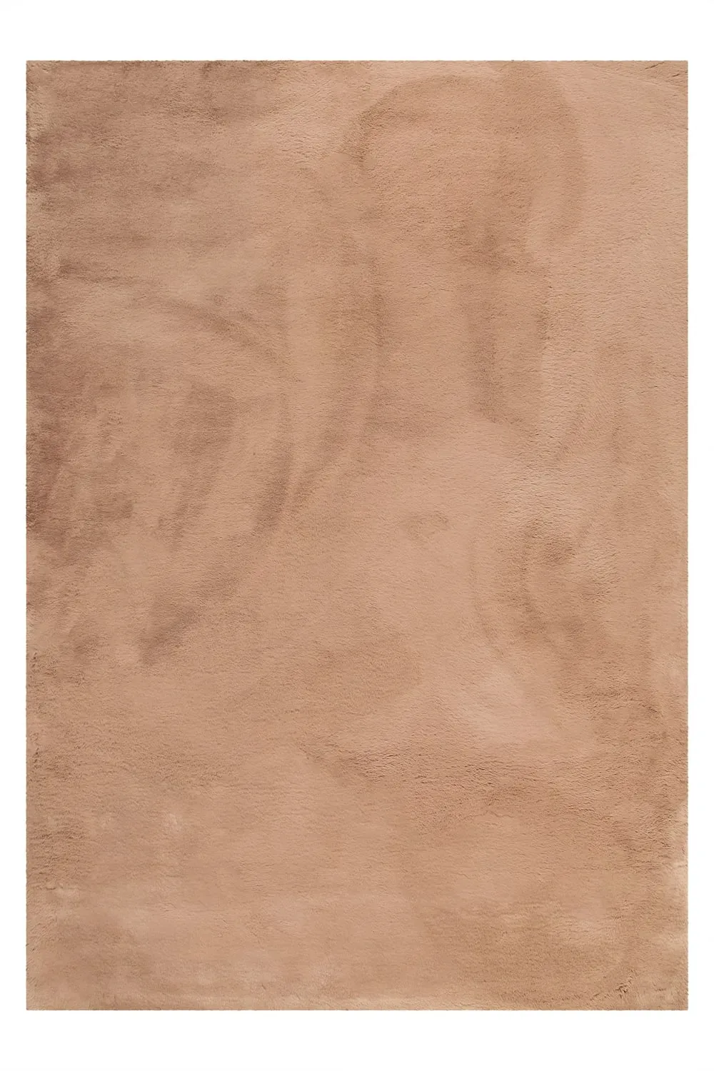 Tapis imitation fourrure lapin doux tufté rose poudré 60x90