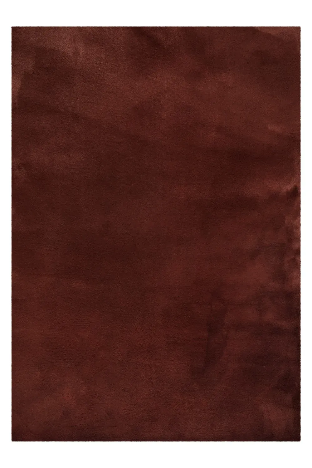 Tapis imitation fourrure lapin doux tufté bordeaux 160x230