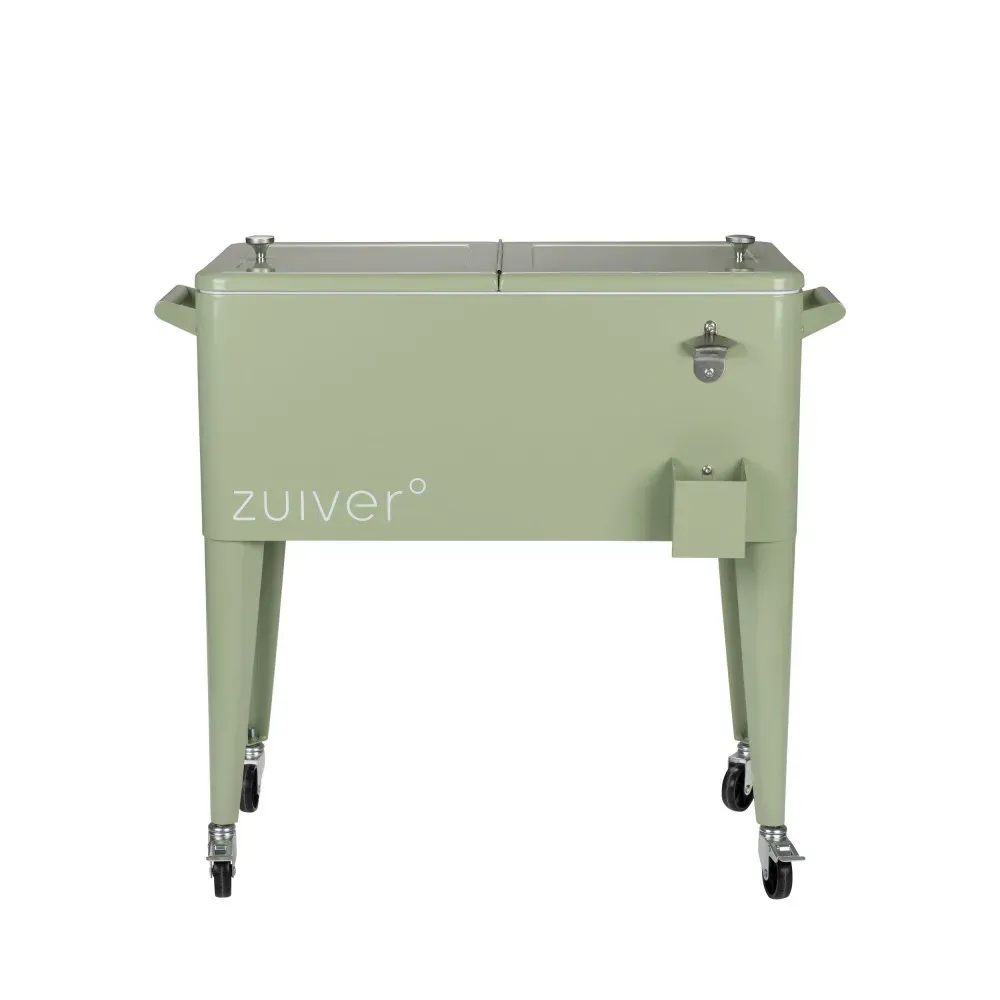 Glacière à roulettes métal - Vert