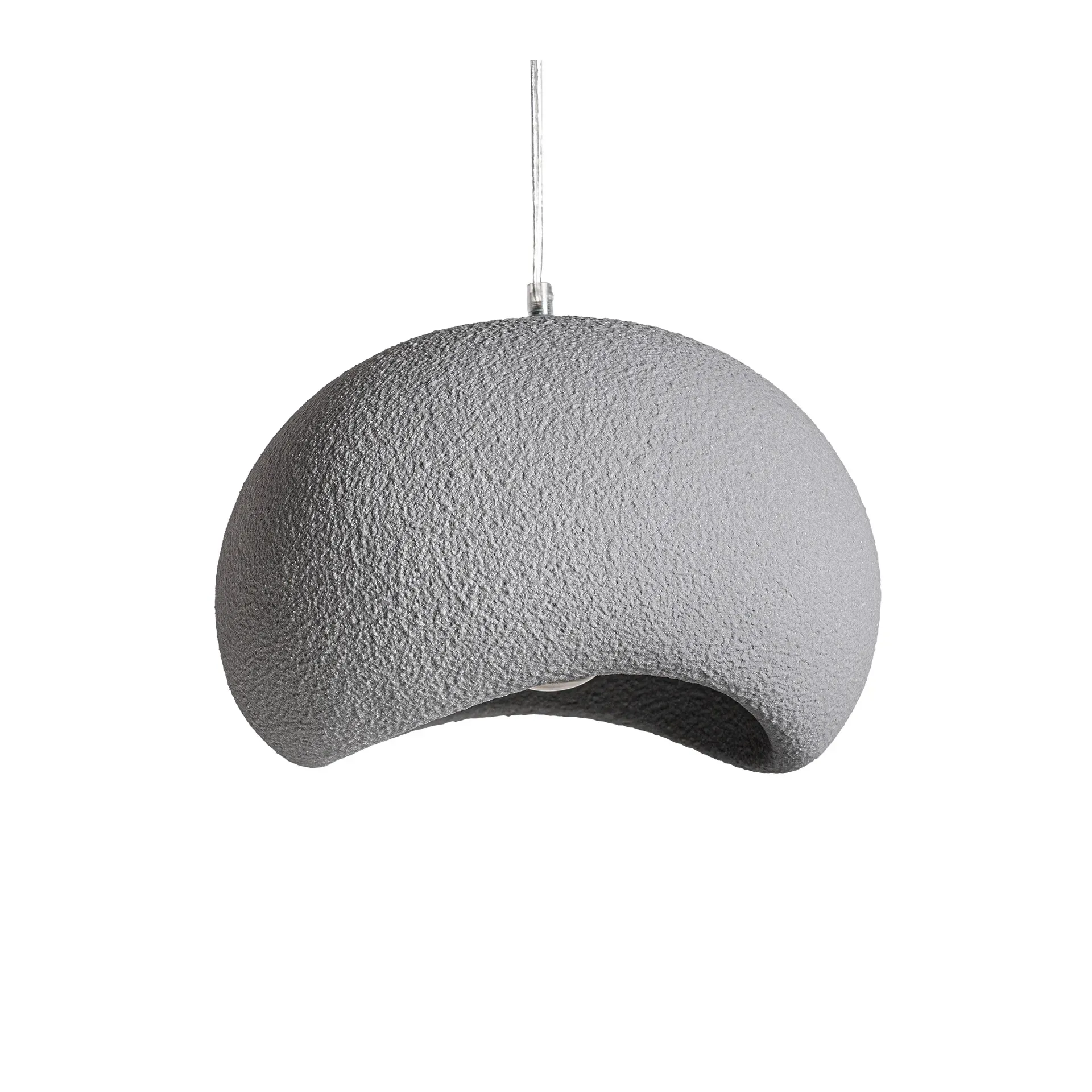 Lustre en ciment résine gris  en 31x35x24 cm