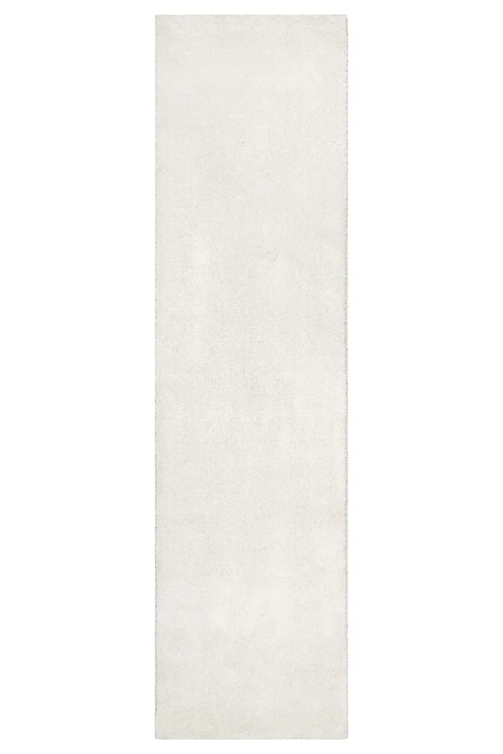 Tapis uni poils ras beige ivoire belle densité 80x230