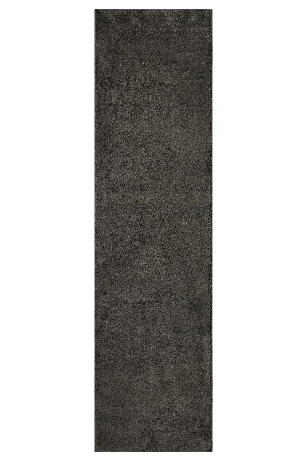 Tapis uni poils ras anthracite belle densité 80x230