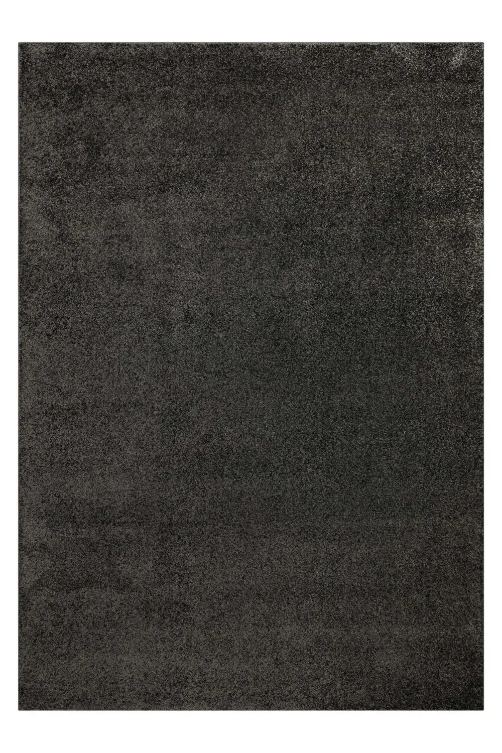 Tapis uni poils ras anthracite belle densité 140x200