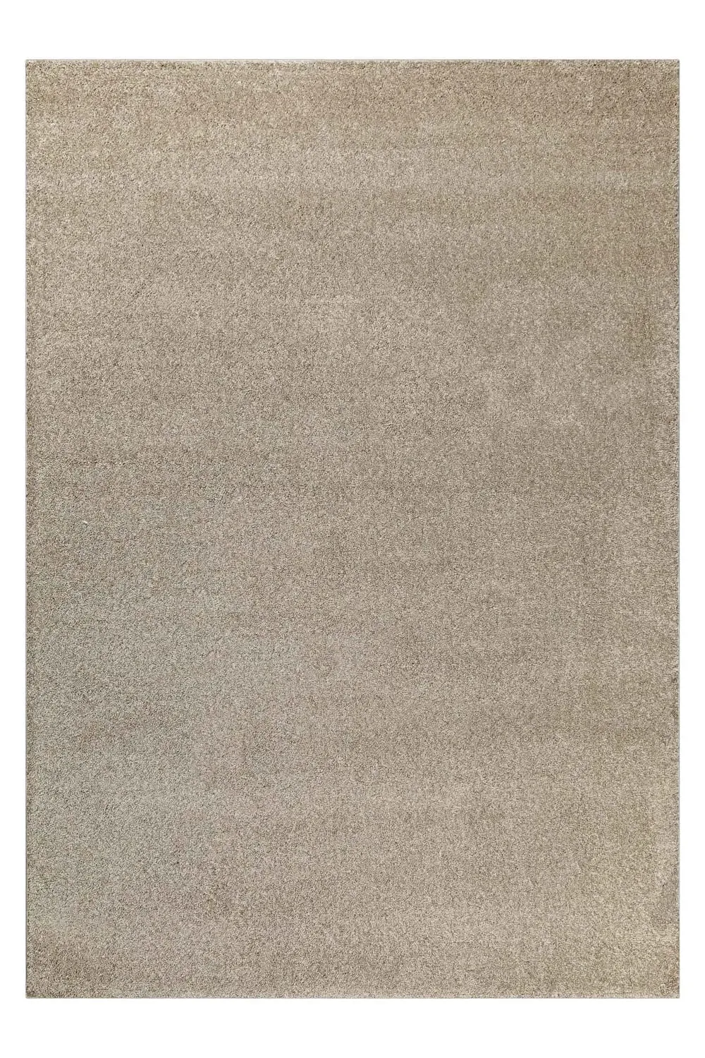 Tapis uni poils ras beige sable belle densité 140x200