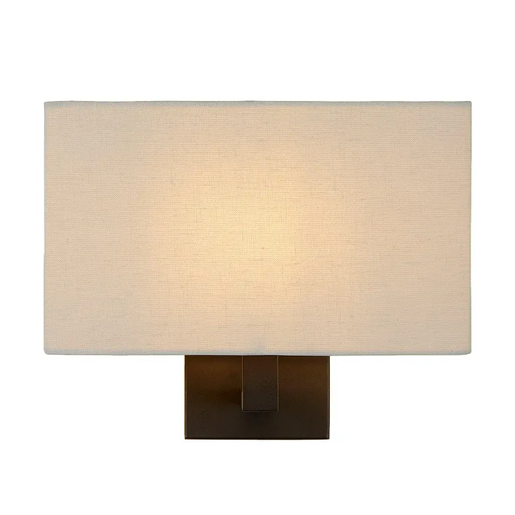 Lampe murale industriellement en noir et blanc H24cm en métal