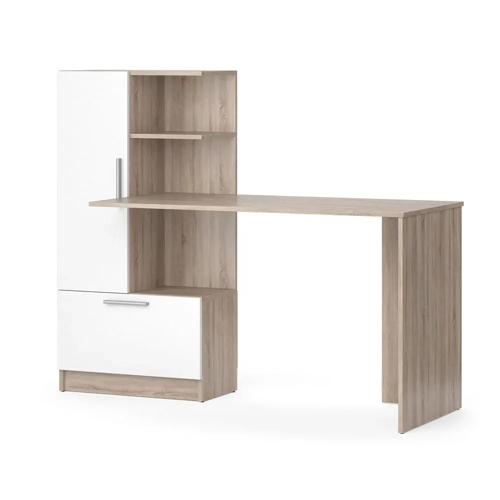Bureau, Sonoma/blanc 150 x 120.1cm