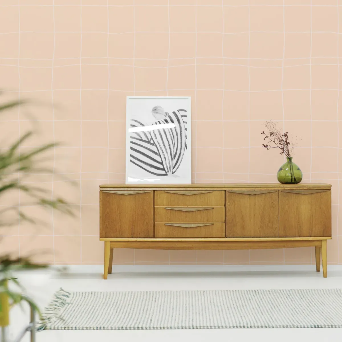 Papier peint panoramique ciel ciselé orange 450x250cm