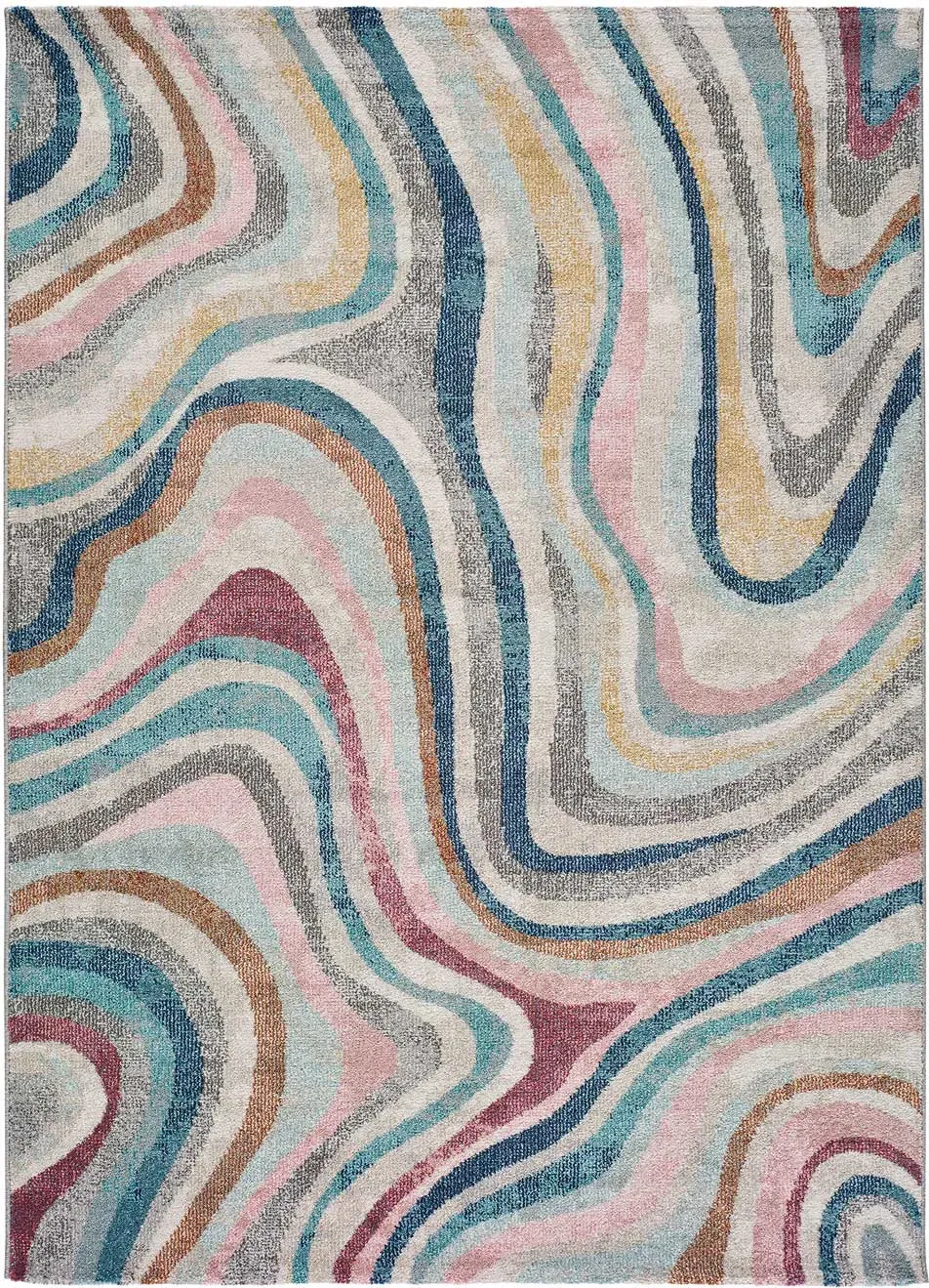 Tapis abstrait multicolore 200x290 cm