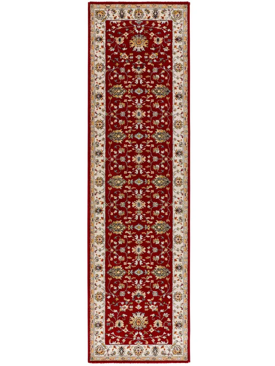 Tapis de couloir classique rouge 67x250 cm