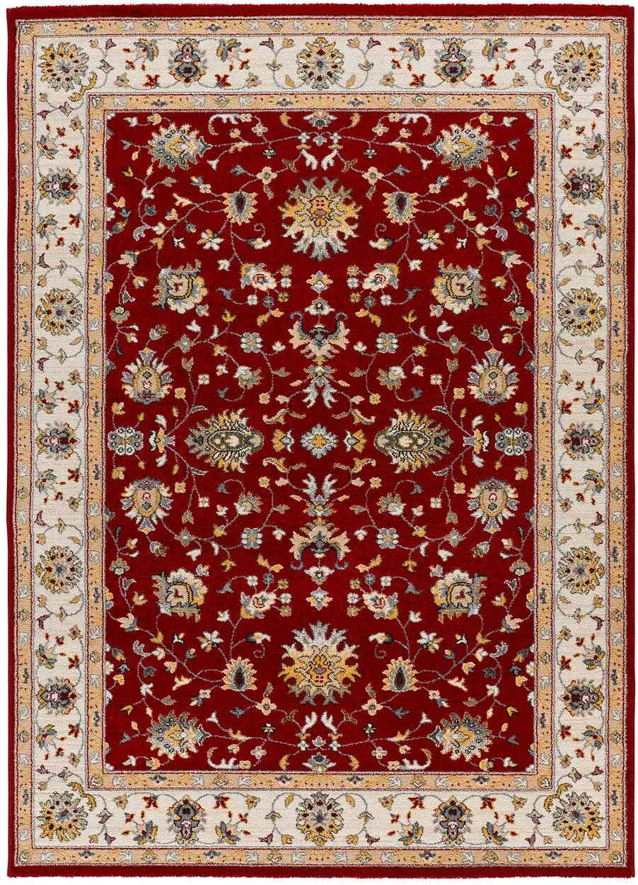 Tapis classique rouge/beige 140x200 cm