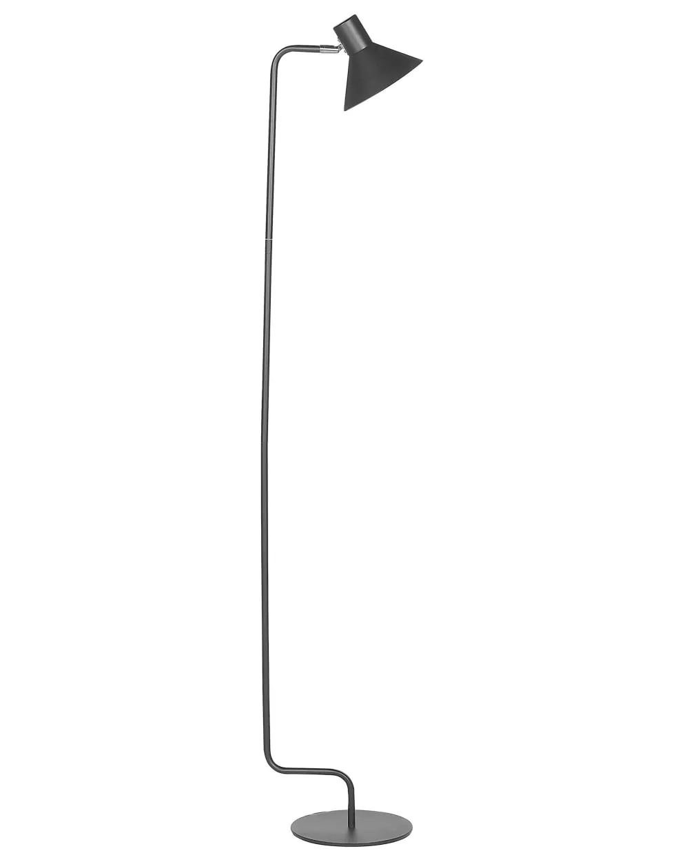 Lampadaire réglable métal noir