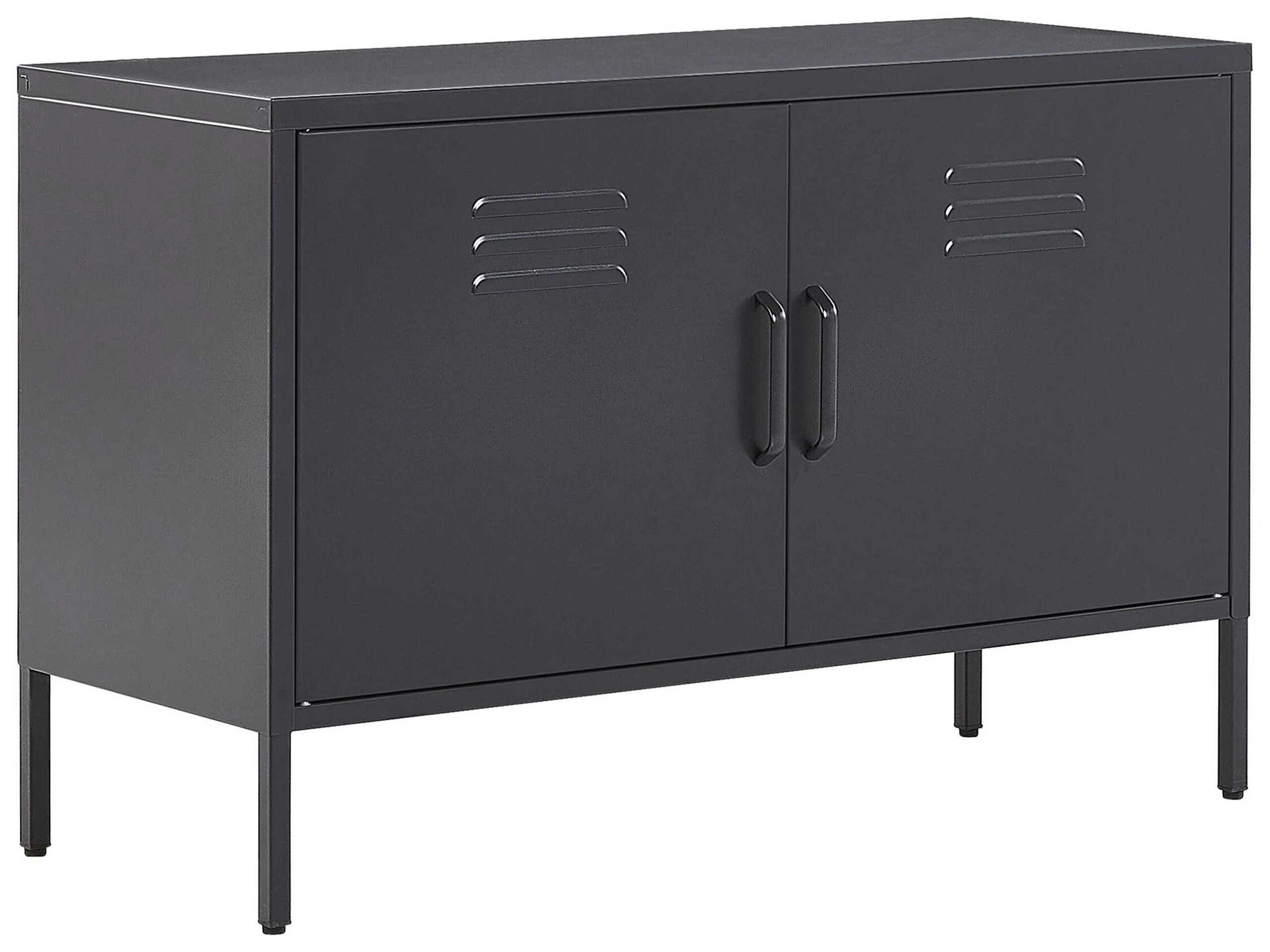 Meuble de rangement métal noir