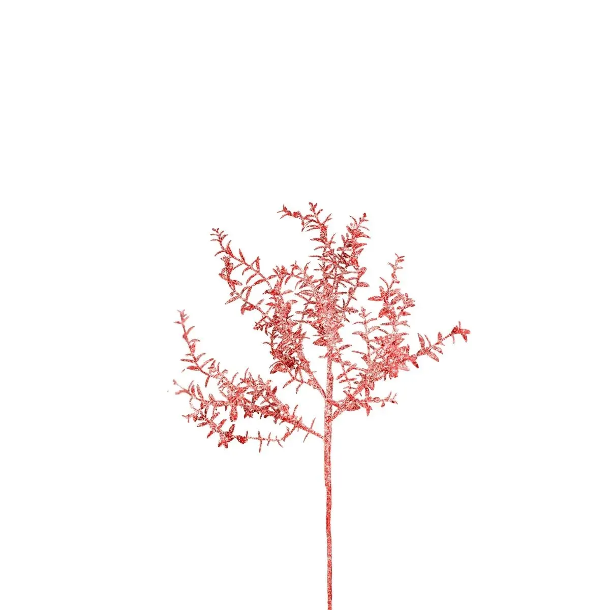 Feuillage pailleté artificielle rose H63