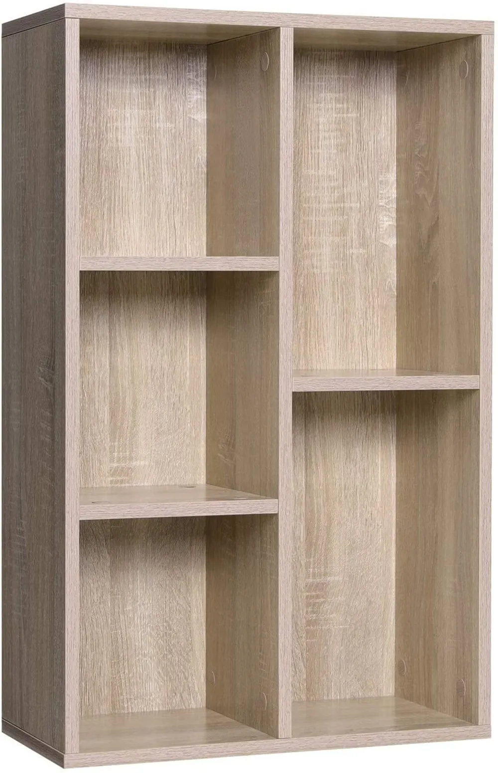 Bibliothèque à 5 niveaux beige 50 x 24 x 80 cm