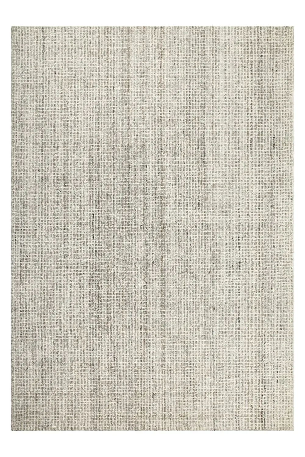 Tapis laine et polyester tufté main crème 140x200
