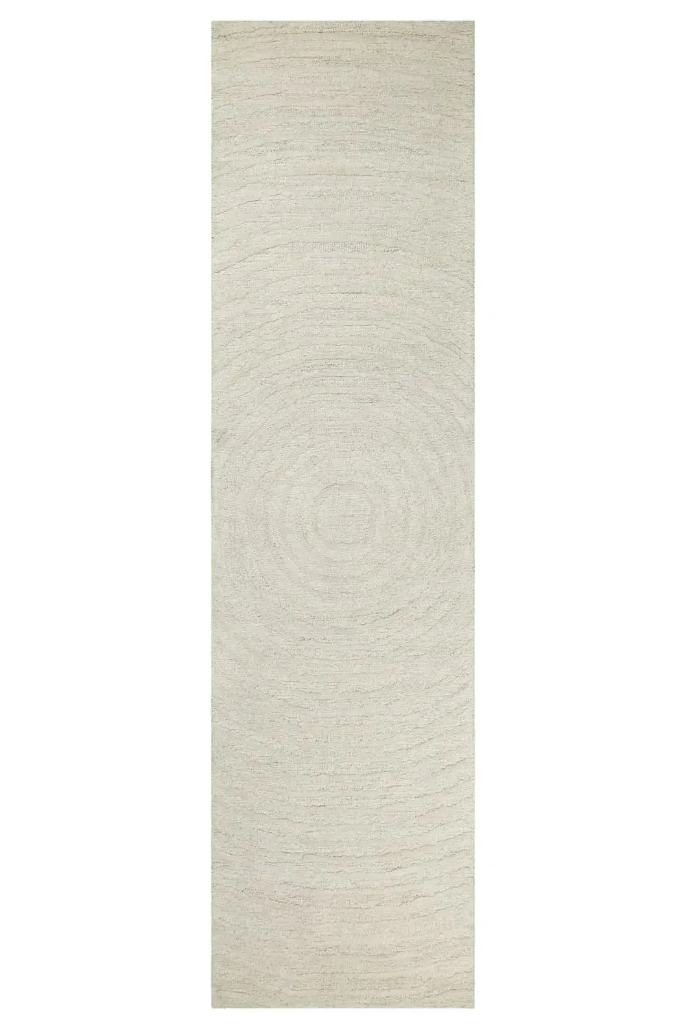Tapis pure laine tufté main crème 80x230