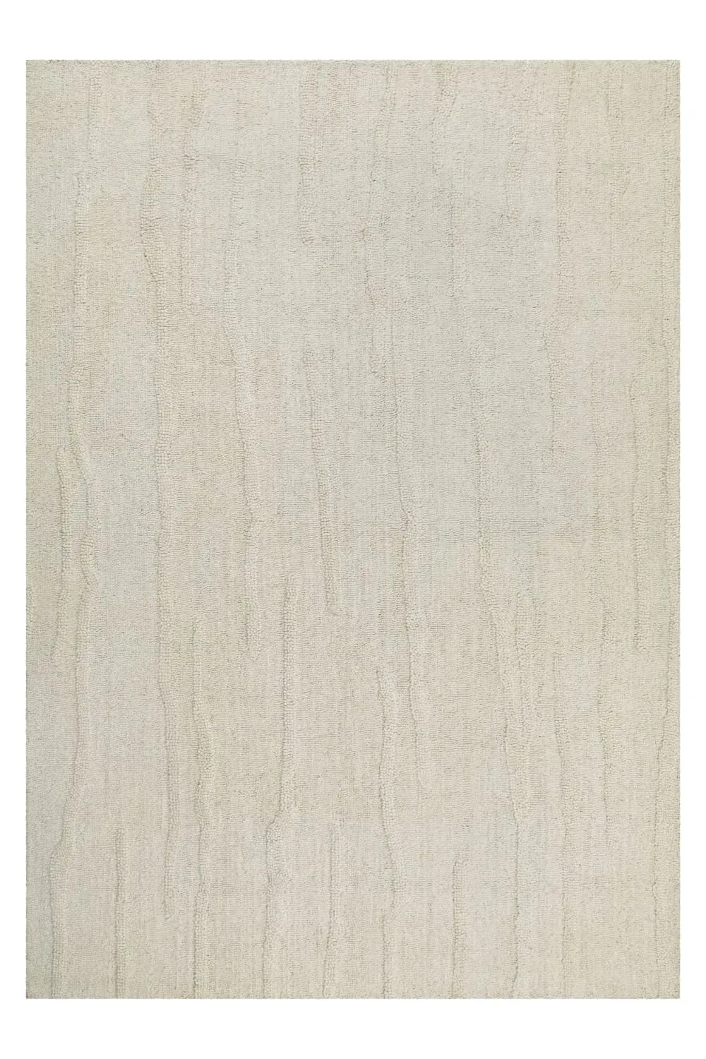 Tapis pure laine tufté main crème 140x200